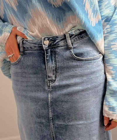 jeanskjol closeup