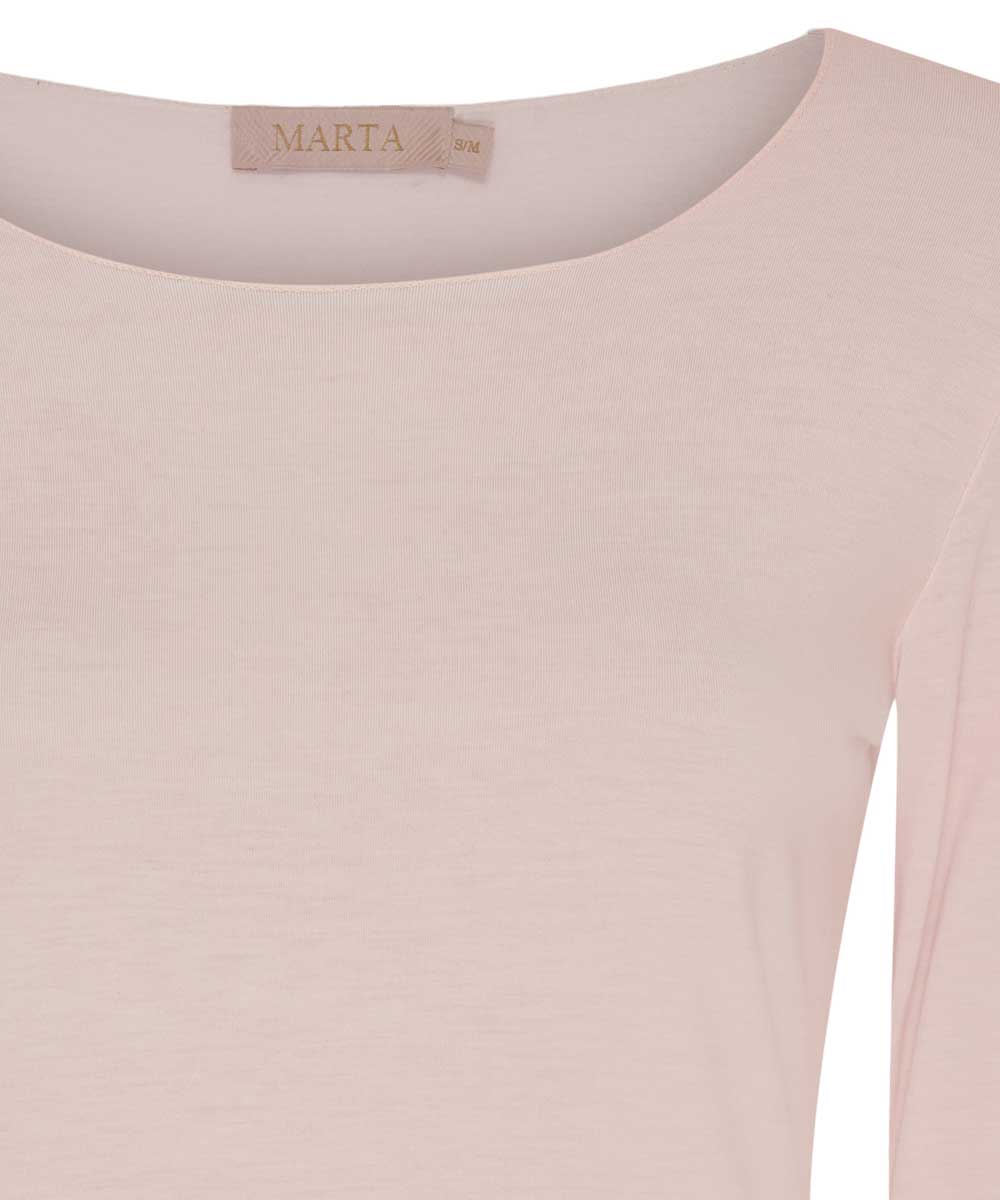 Rosa t-shirt med spets detaljer