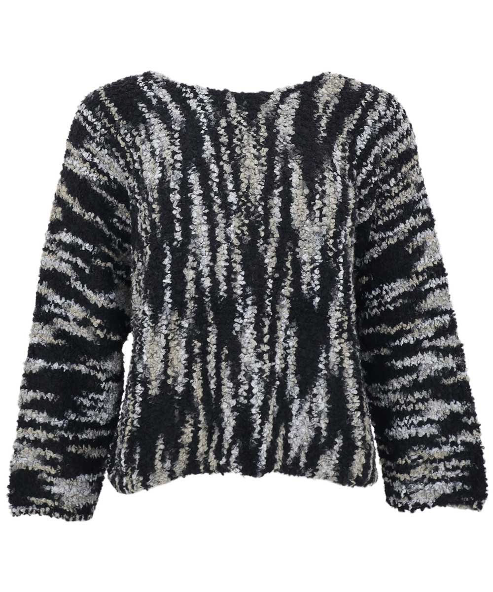 KARINE Stickad Jumper - Svart