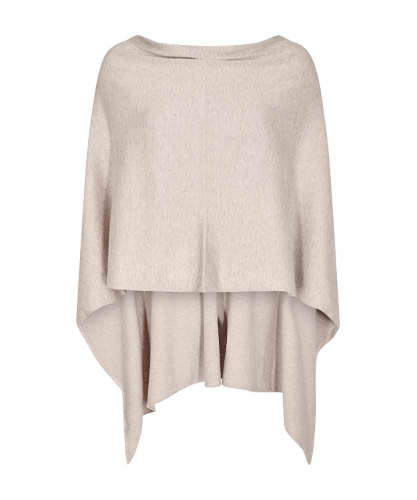 Poncho i beige