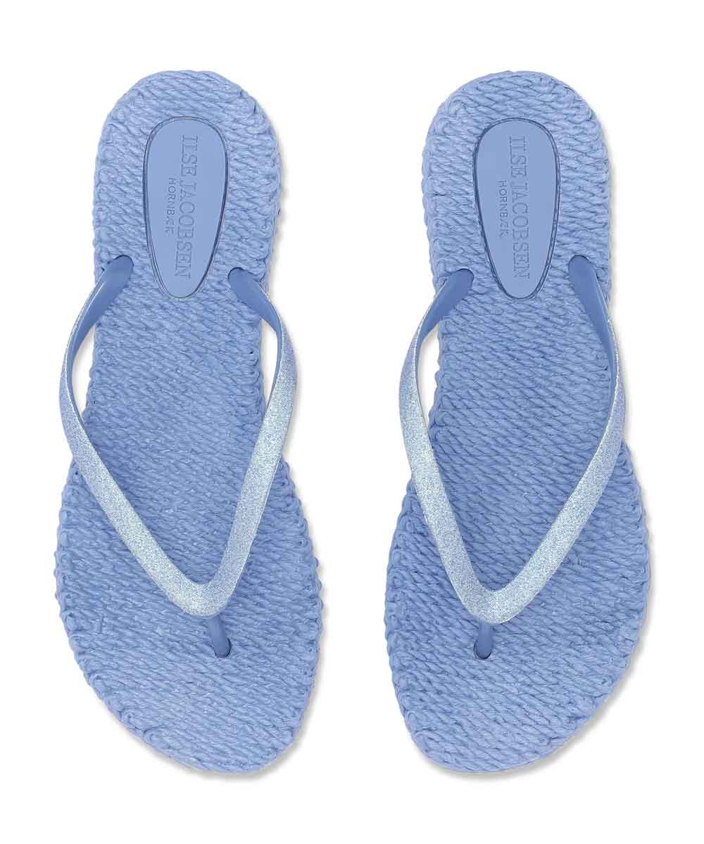 Blåa flip flops