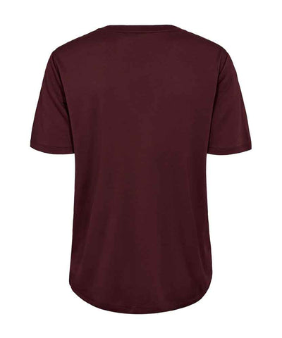 vinröd t-shirt baksida