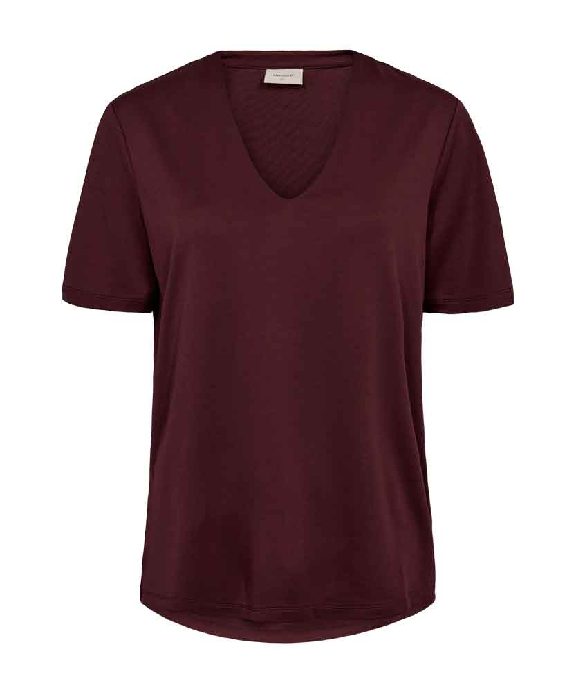 Vinröd t-shirt