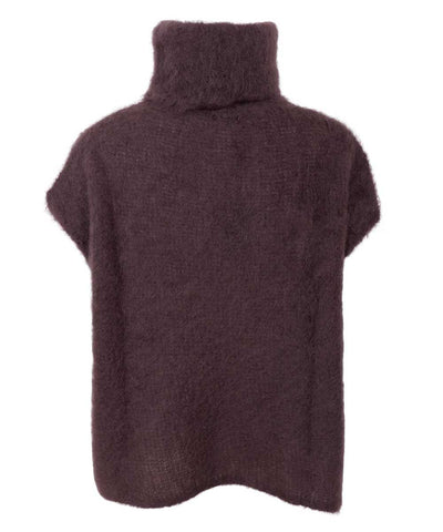 brun väst med polo bak