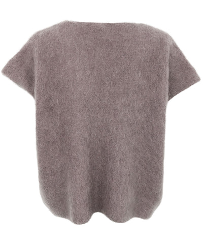 beige brun väst baksida