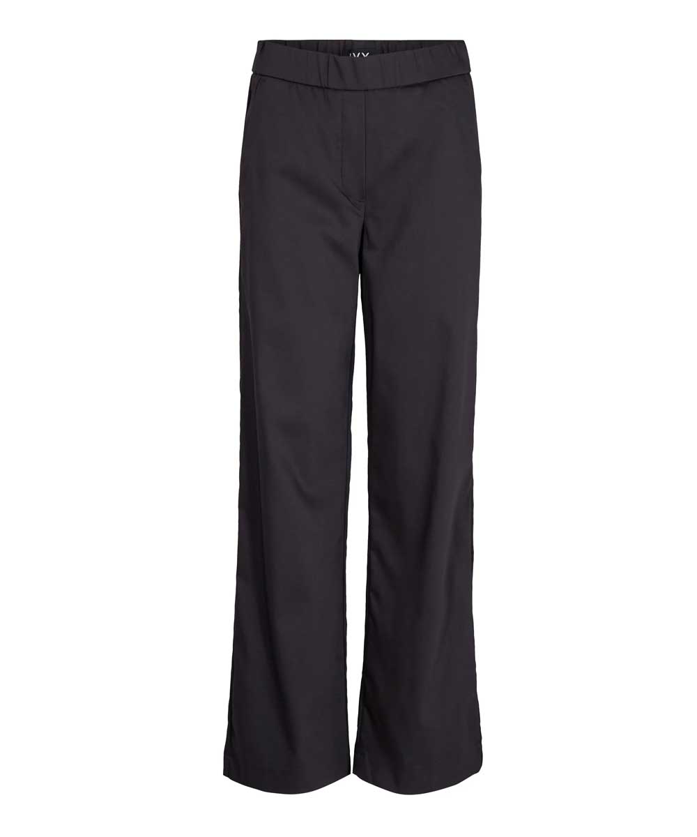 Mörkblå byxa i rak siluett