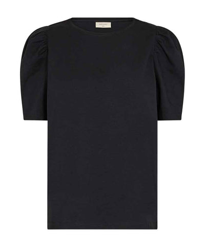svart t-shirt med puffärm