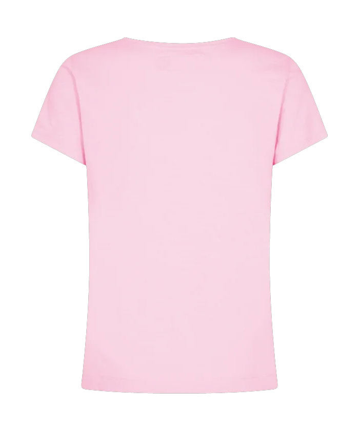 ARDEN Organic V T-shirt - Rosa