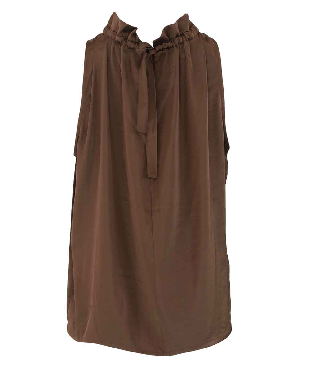 brun blus baksida