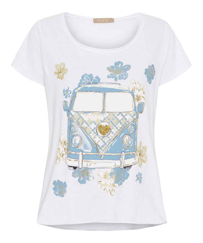 T-shirt med blå vw