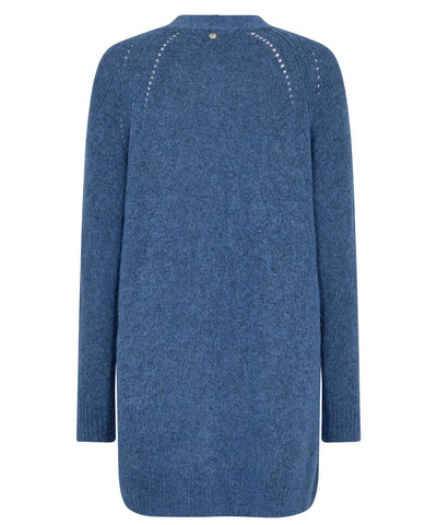 THORA Long Cardigan - Blå