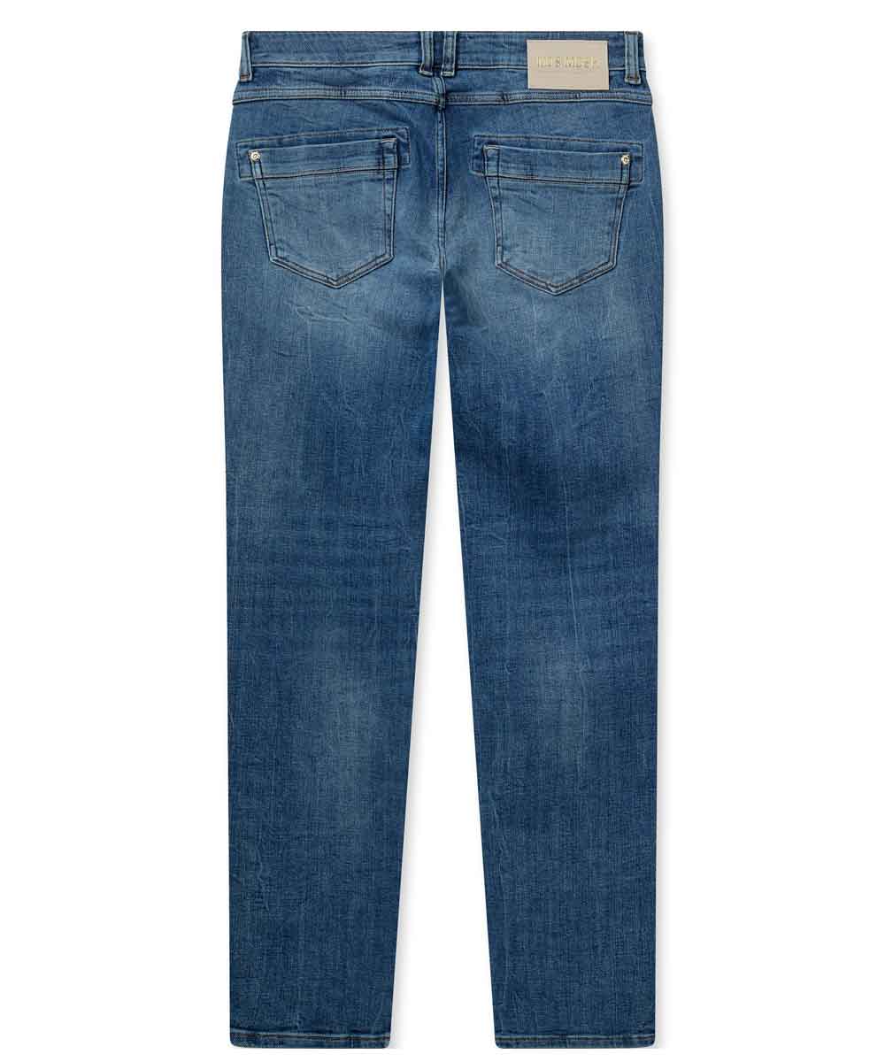 blå jeans bak