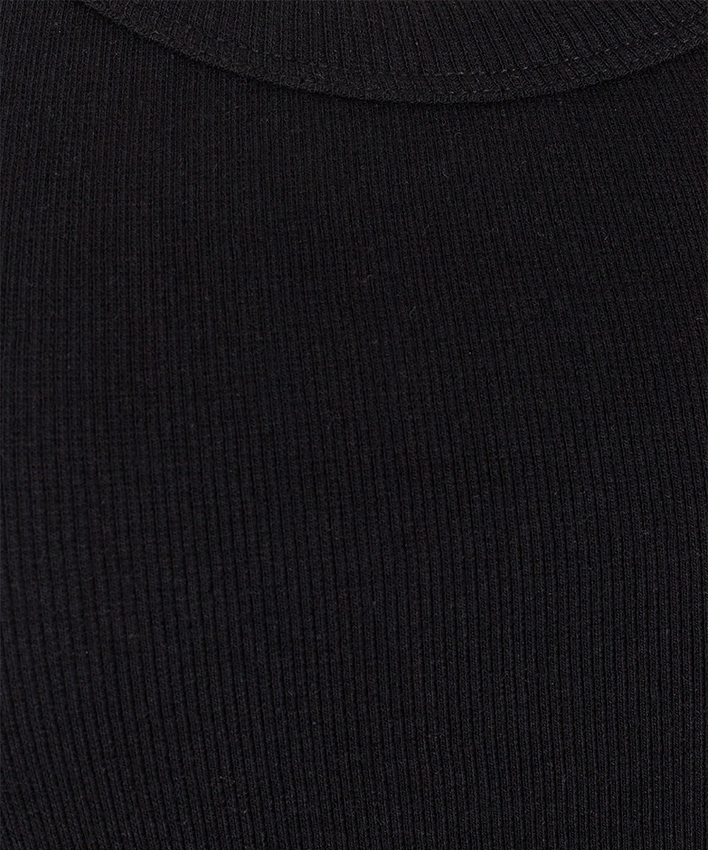 detaljer svart linne