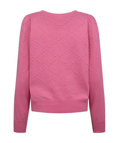 rosa stickad baksida