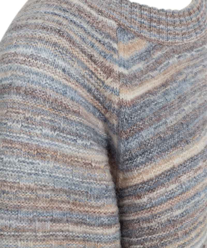 detaljer blå tröja