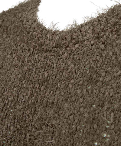 detaljer brun tröja