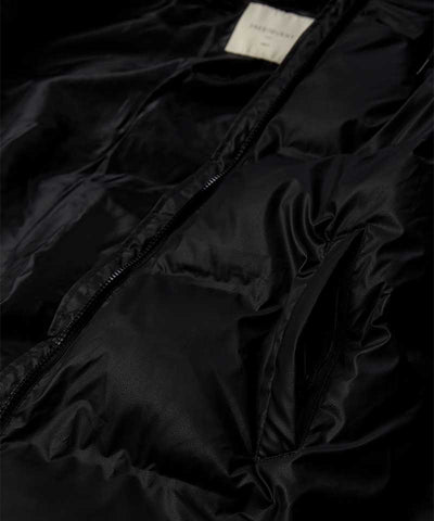 detaljer svart jacka