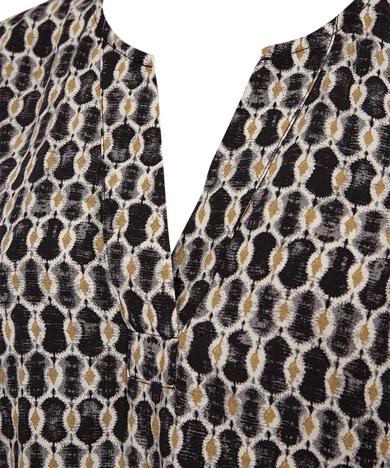 detaljer blus i svart