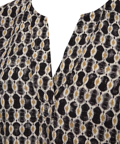 detaljer blus i svart