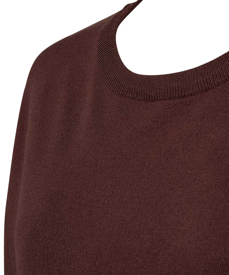 detaljer brun tröja