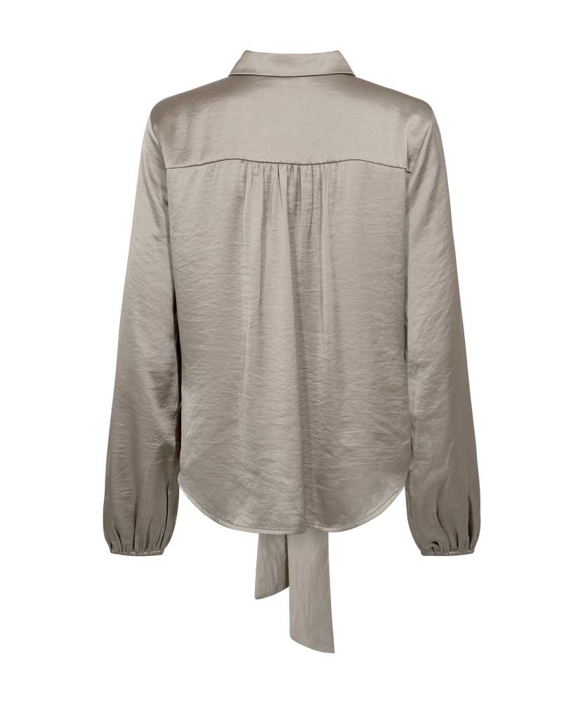 brun blus baksida