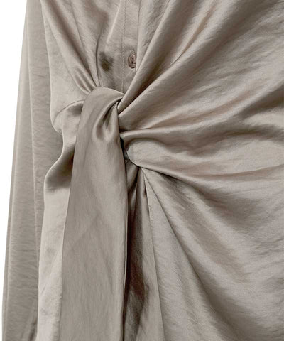 detaljer brun blus