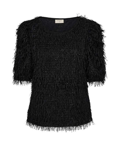 blus med fransar