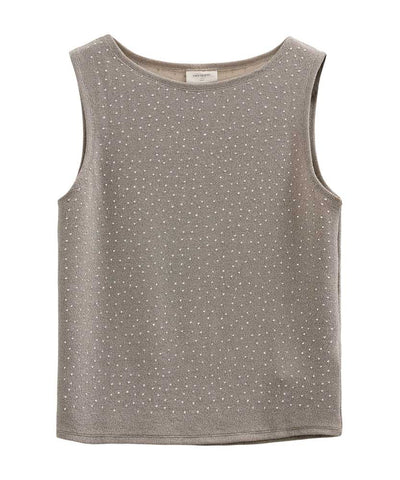 brun topp med glitter