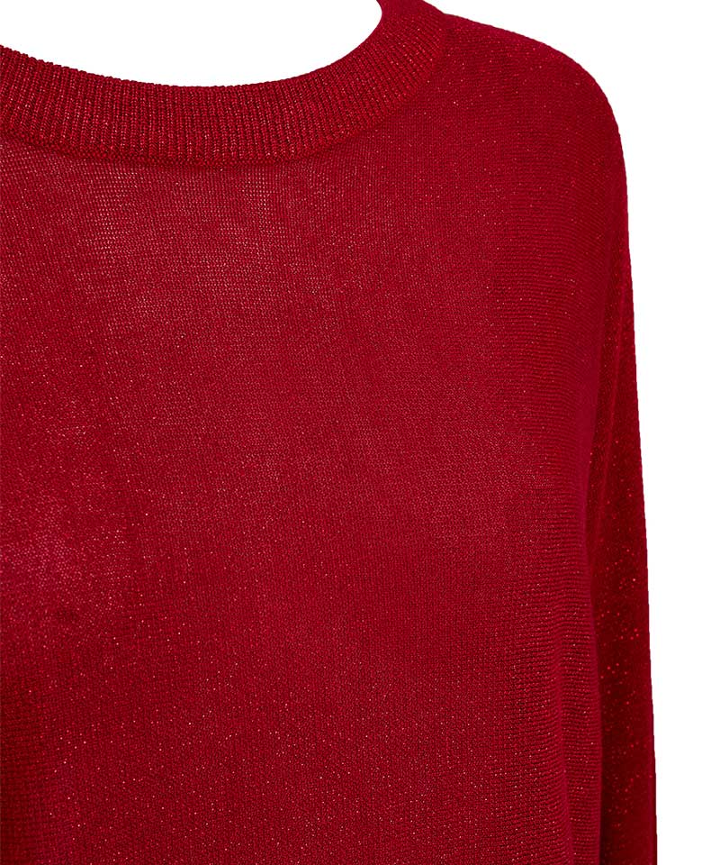 detaljer röd tröja