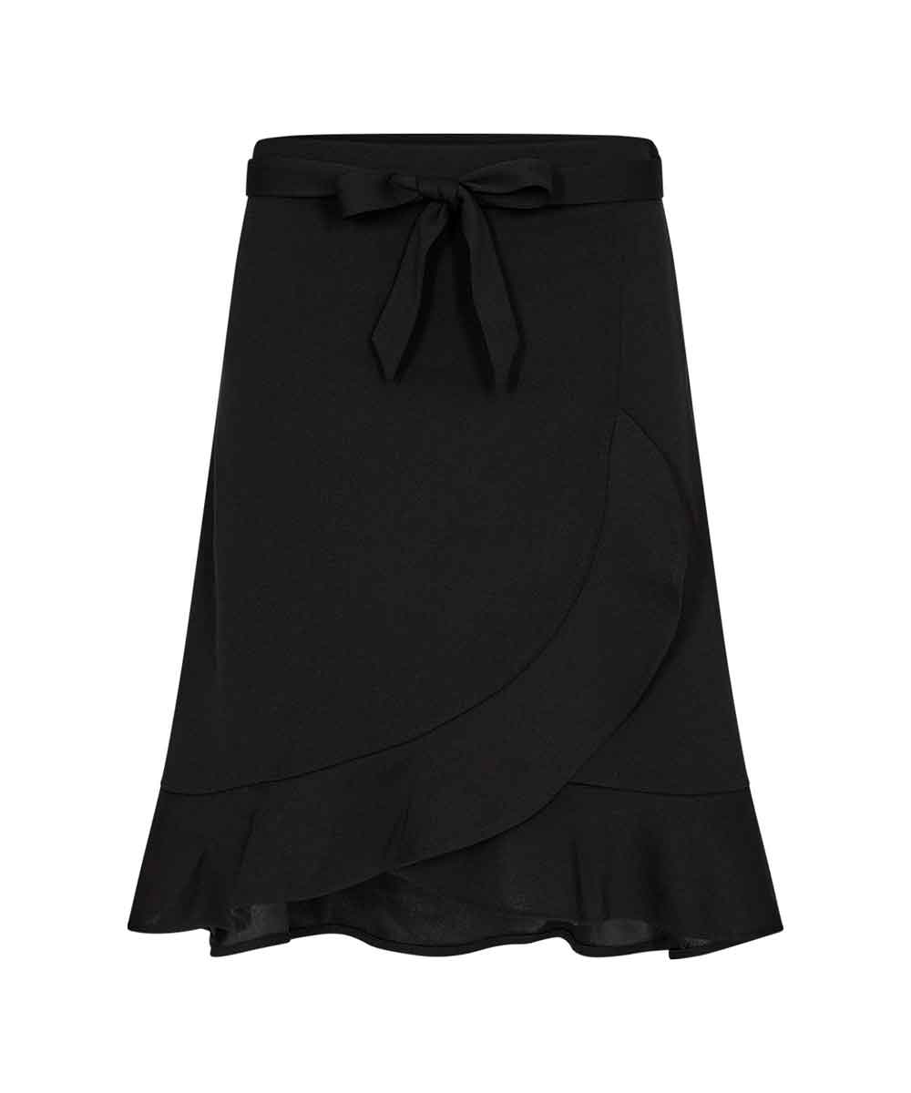 svart kjol med volang