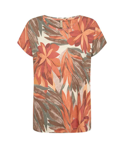 t-shirt med korallfärg