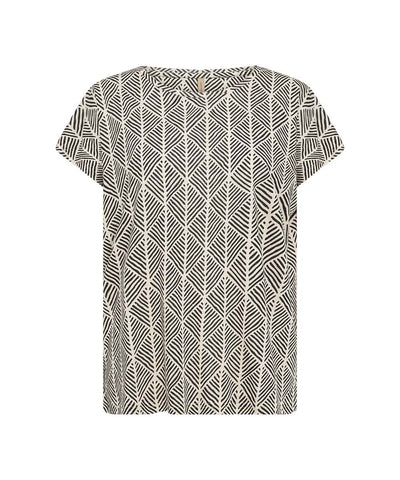 Svart mönstrad t-shirt