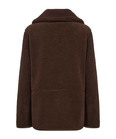 Brun teddy jacka baksida