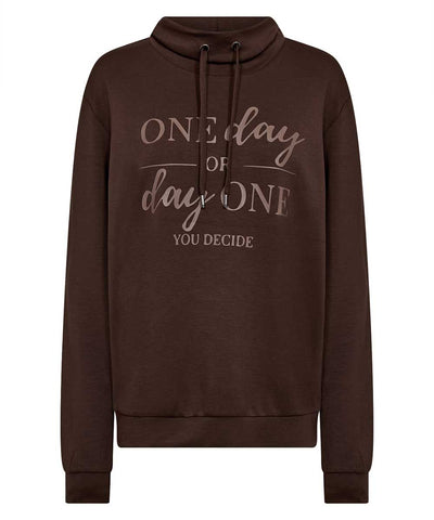 sweatshirt i brunt