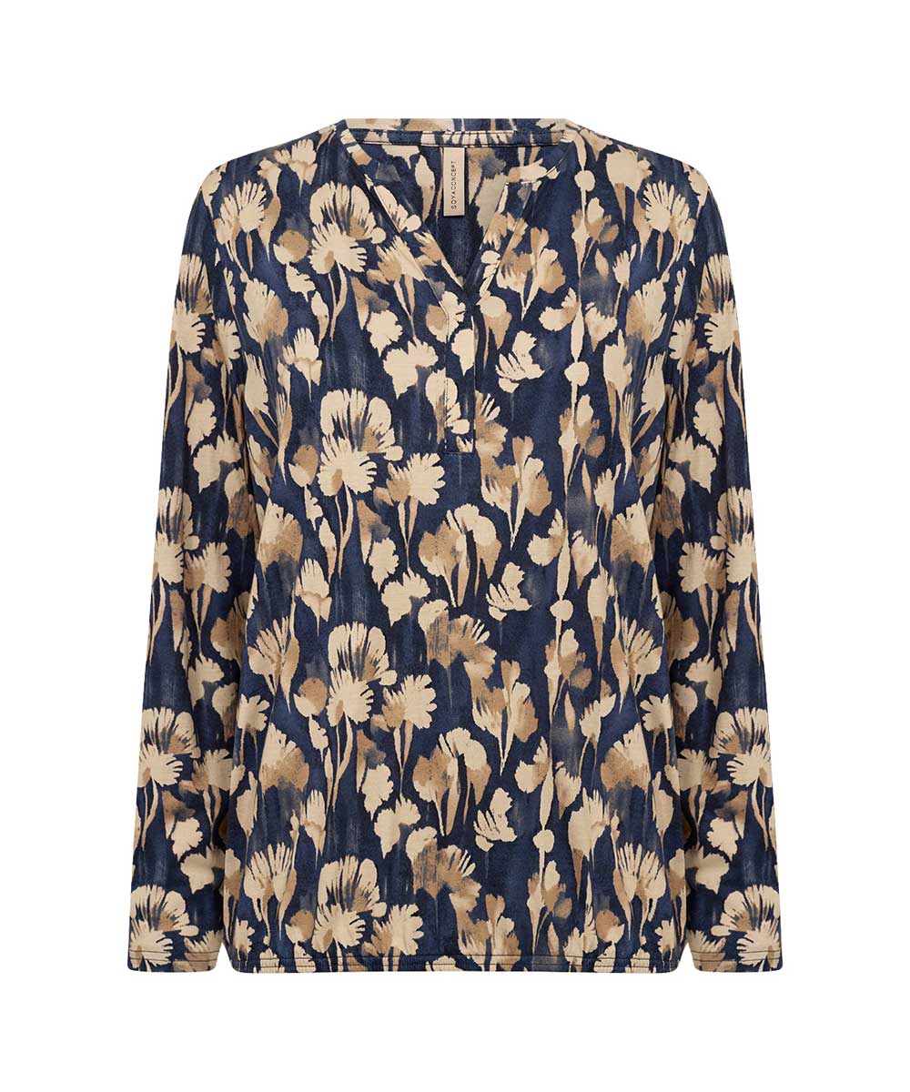 blå blus