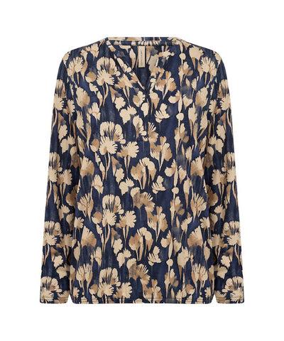 blå blus