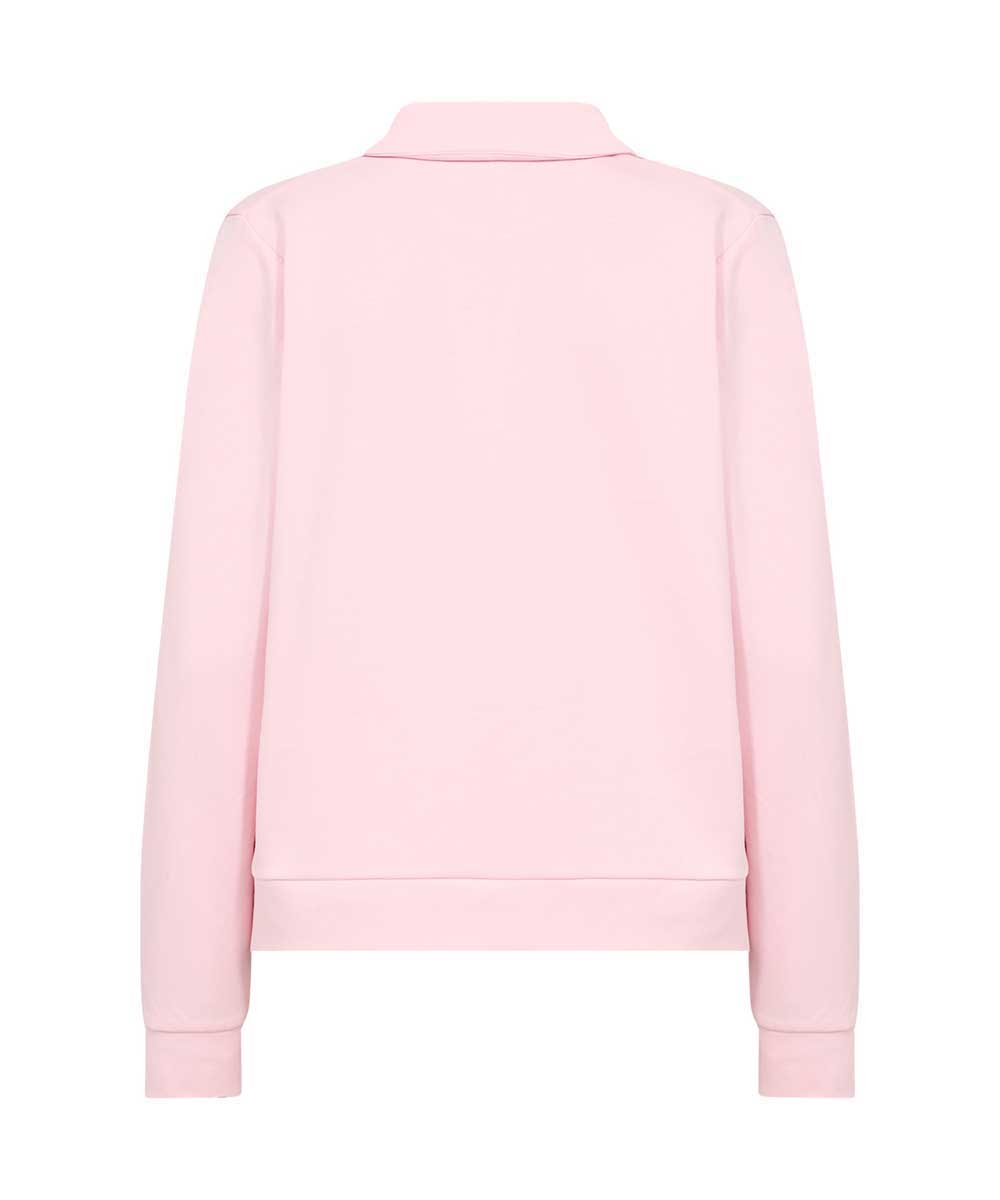 rosa sweatshirt med krage baksida