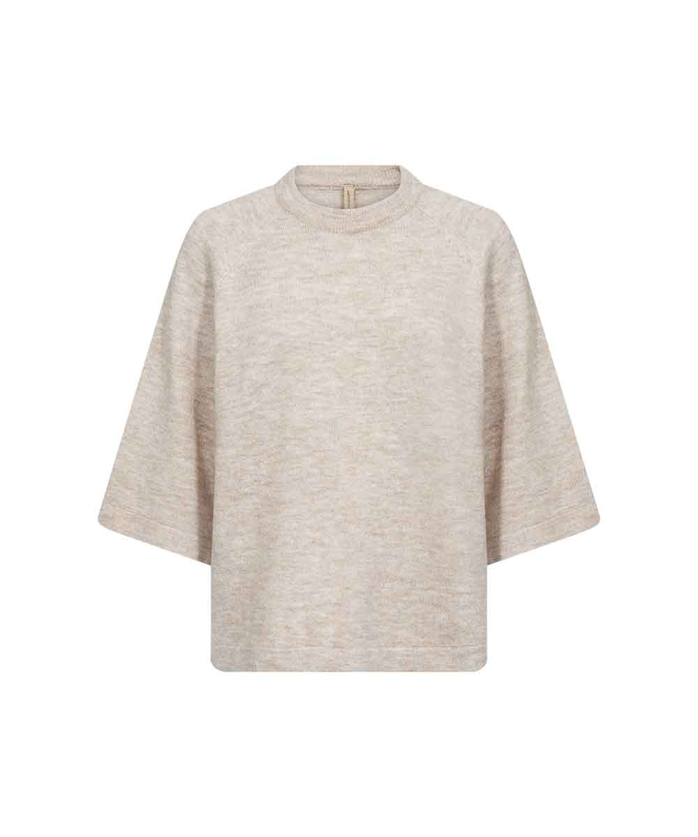 Beige stickad tröja