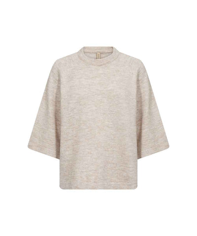 Beige stickad tröja