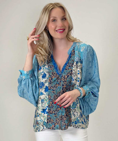 Blå blus