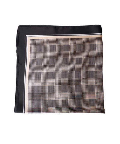svart och beige scarf