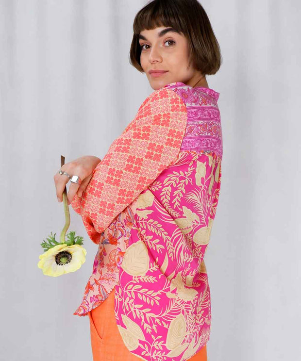 LUNA Kaftan Blus - Rosa
