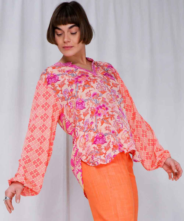 LUNA Kaftan Blus - Rosa