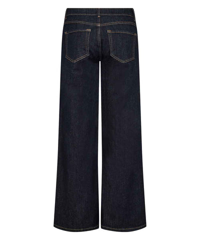 mörkblå jeans bak