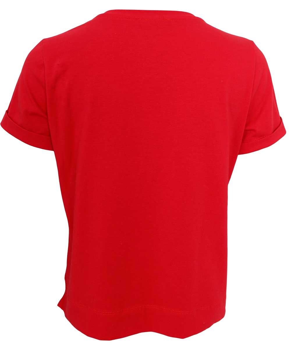 röd t-shirt baksida