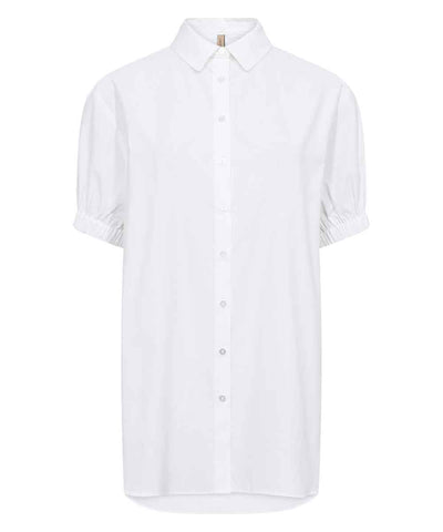 vit kortärmad skjorta