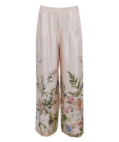 Byxa med blommönster