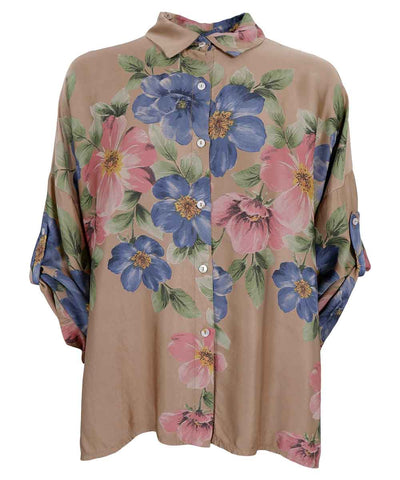 blommig blus