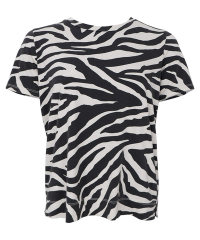 t-shirt med zebra mönster