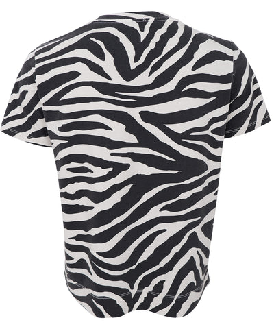 t-shirt med zebra mönster baksida